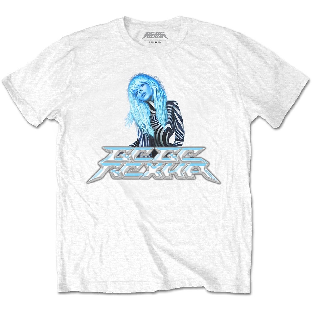 Bebe Rexha Unisex T-Shirt: Silver Logo (XX-Large)
