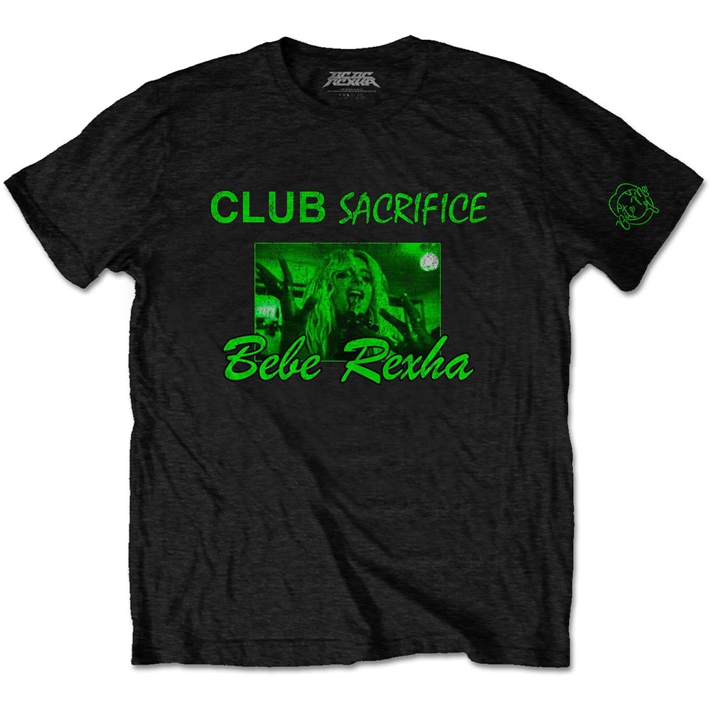 Bebe Rexha Unisex T-Shirt: Club Sacrifice (Sleeve Print) (XX-Large)