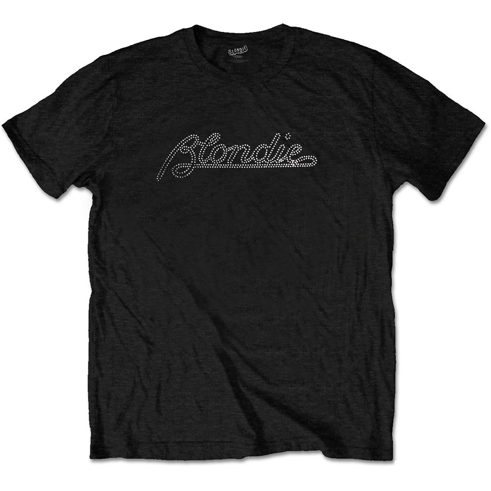 Blondie Unisex Diamante T-Shirt: Logo (XX-Large)