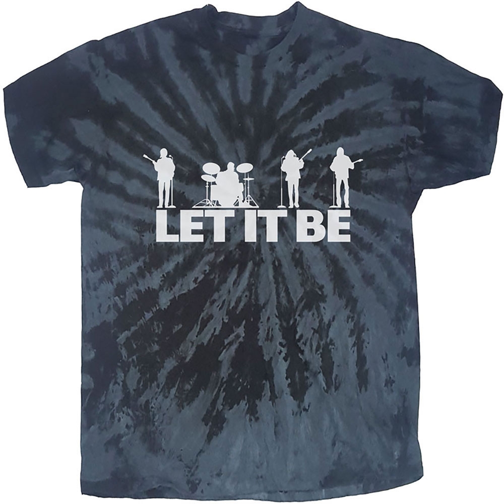 The Beatles Unisex T-Shirt: Let It Be Silhouette (Dip-Dye) (XX-Large)