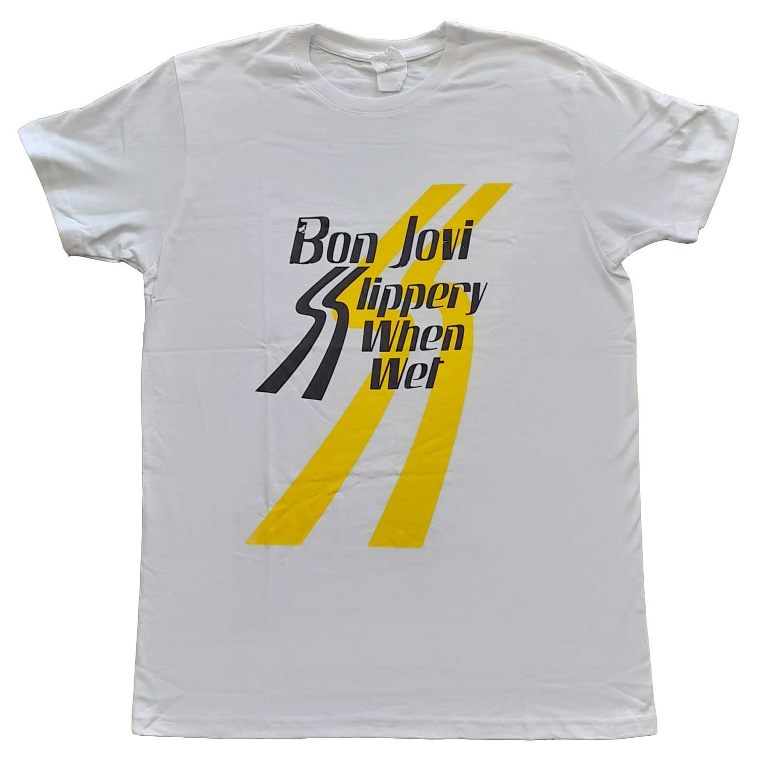 Bon Jovi Ladies T-Shirt: Slippery When Wet (Medium)