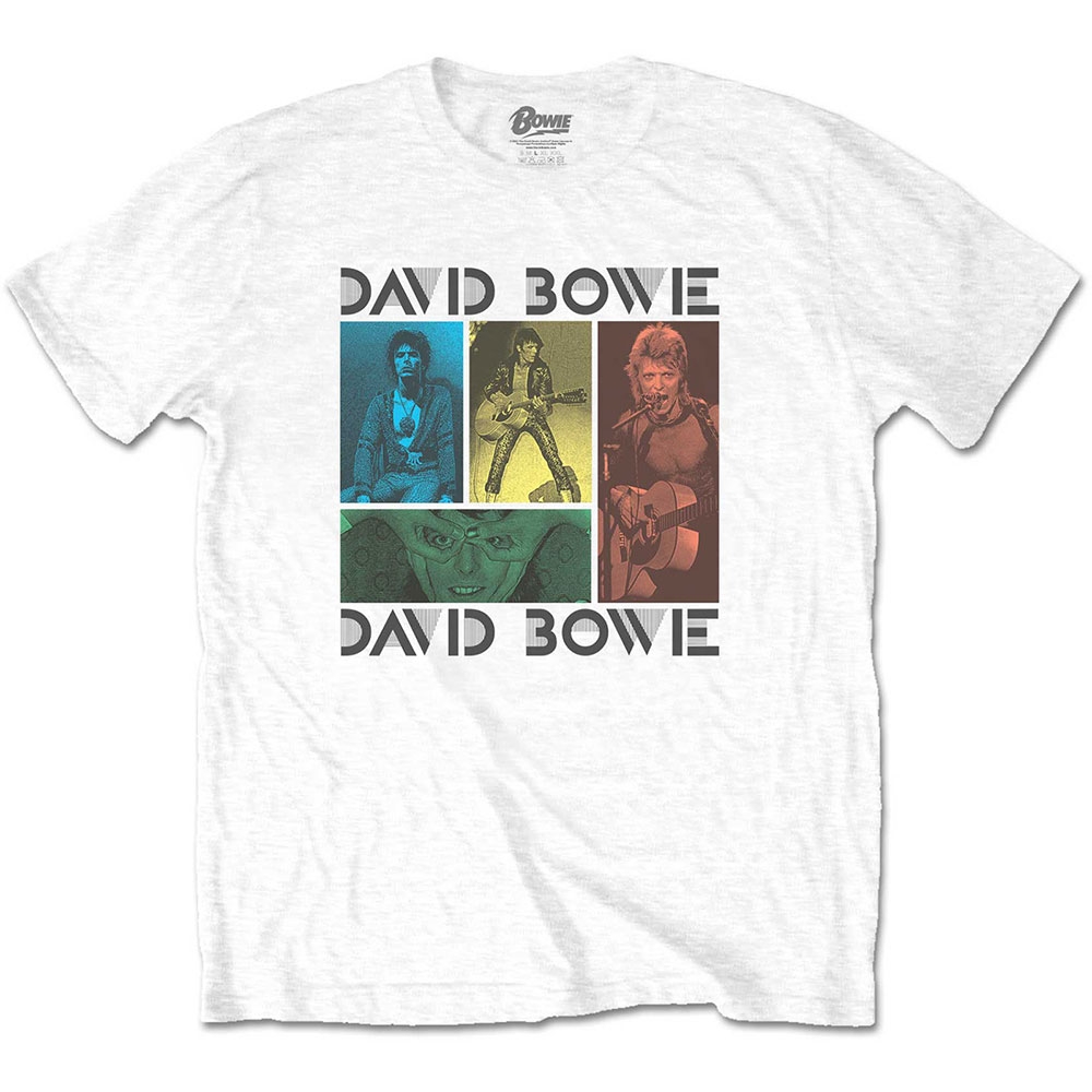 David Bowie Unisex T-Shirt: Mick Rock Photo Collage (XX-Large)