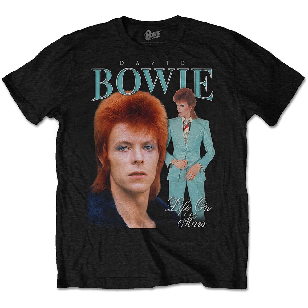 David Bowie Unisex T-Shirt: Life on Mars Homage (Large)