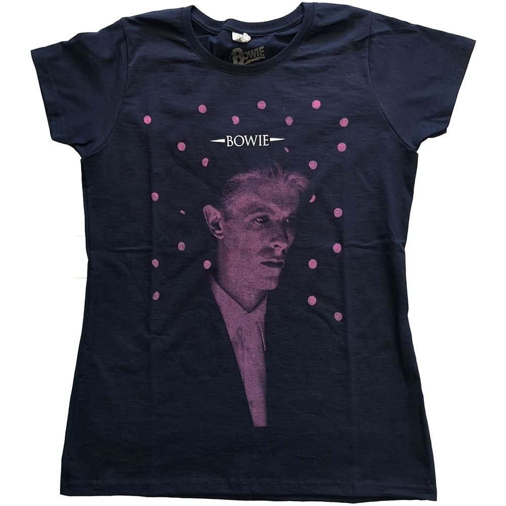 David Bowie Ladies T-Shirt: Dots (XX-Large)