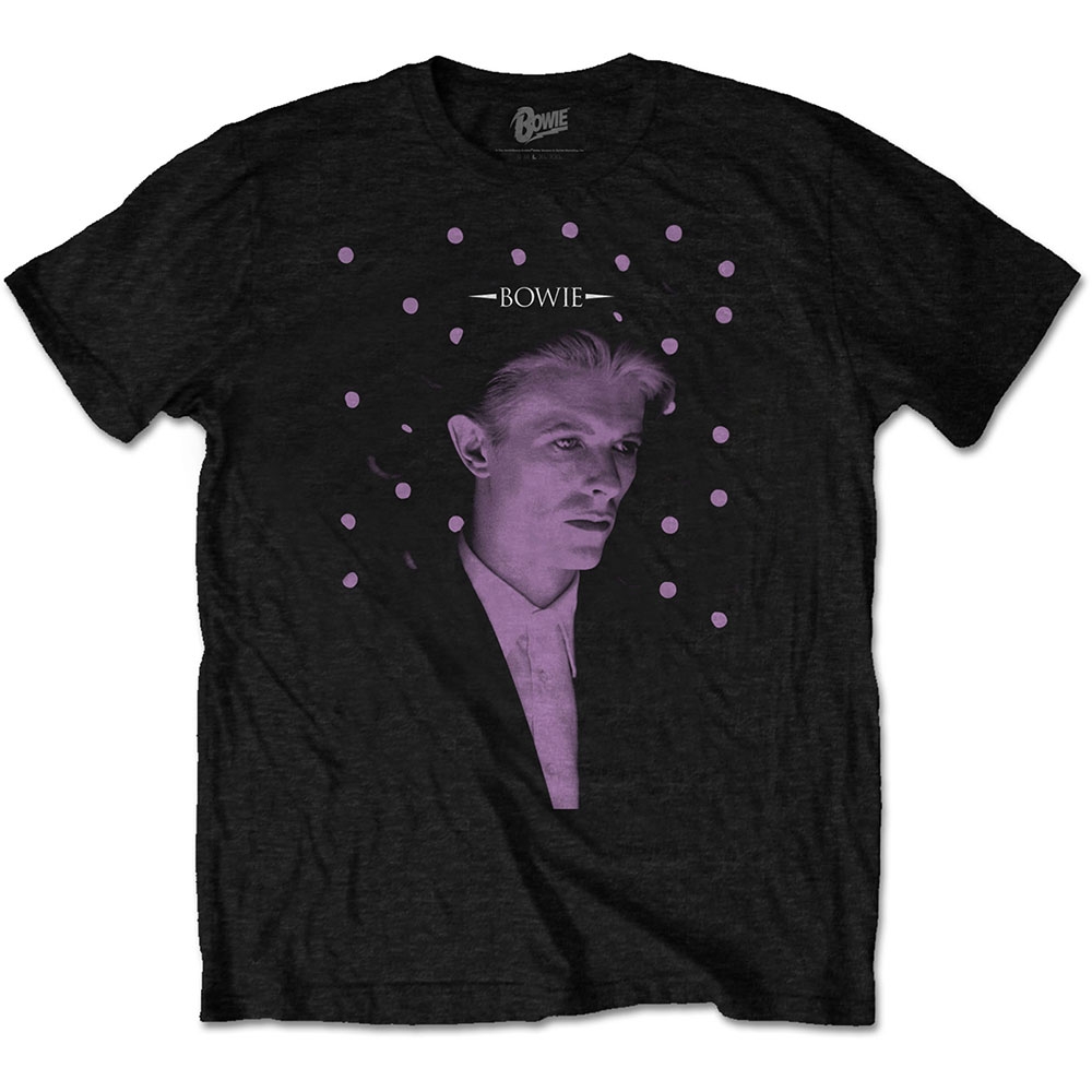 David Bowie Unisex T-Shirt: Dots (X-Large)
