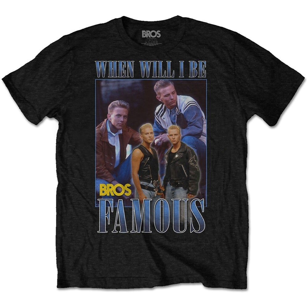 Bros Unisex T-Shirt: Famous Homage (Medium)