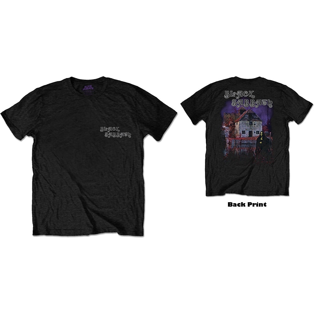 Black Sabbath Unisex T-Shirt: Debut Album (Back Print) (Medium)