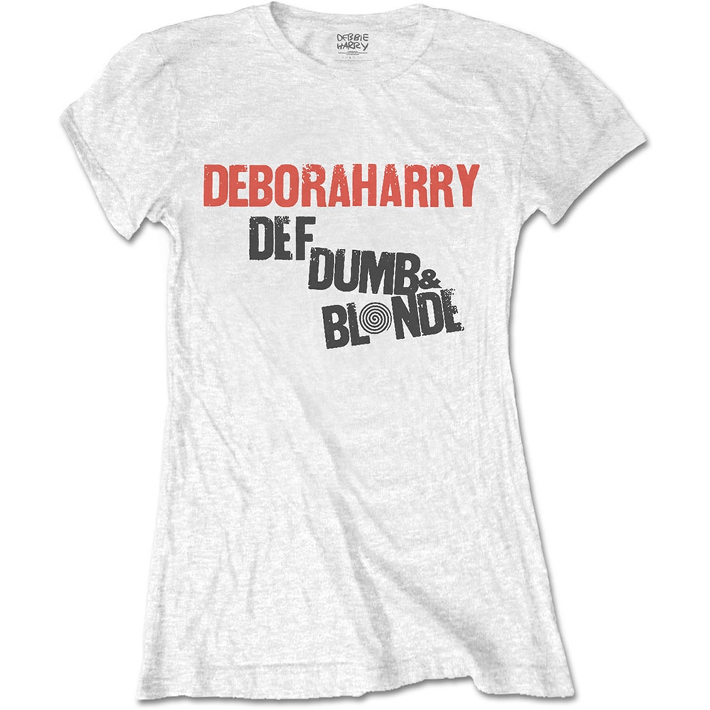 Debbie Harry Ladies T-Shirt: Def, Dumb & Blonde (Small)