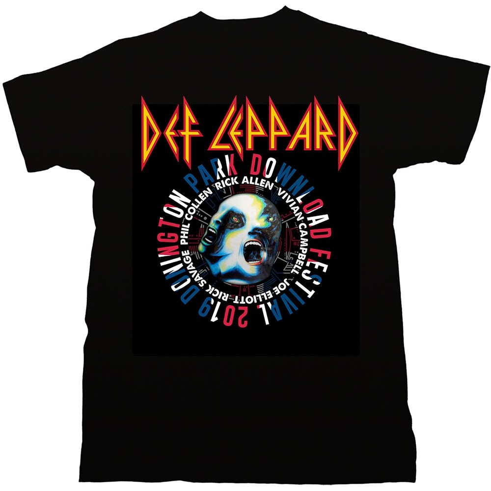 Def Leppard Unisex T-Shirt: Download Fest 2019 (Limited Edition) (Small)