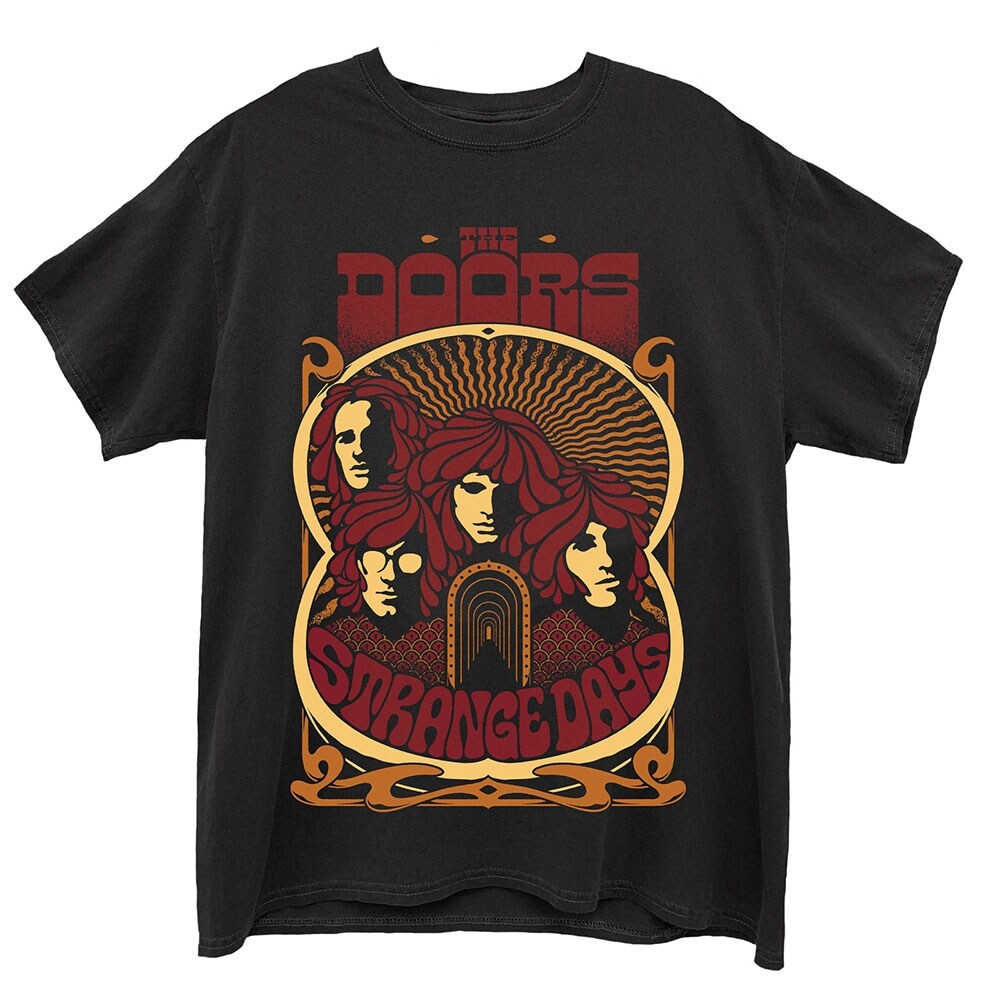 The Doors Unisex T-Shirt: Strange Days Vintage Poster (Large)
