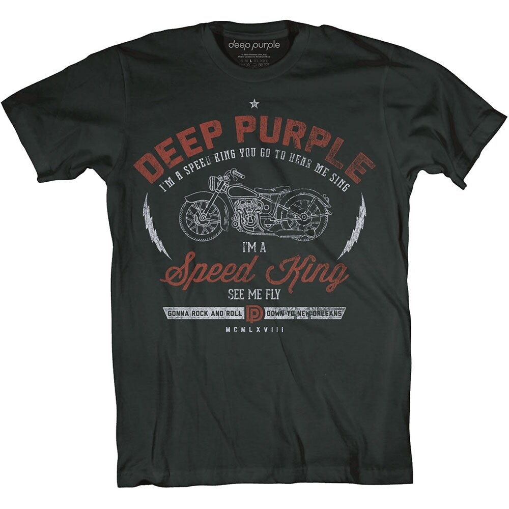 Deep Purple Unisex T-Shirt: Speed King (Small)