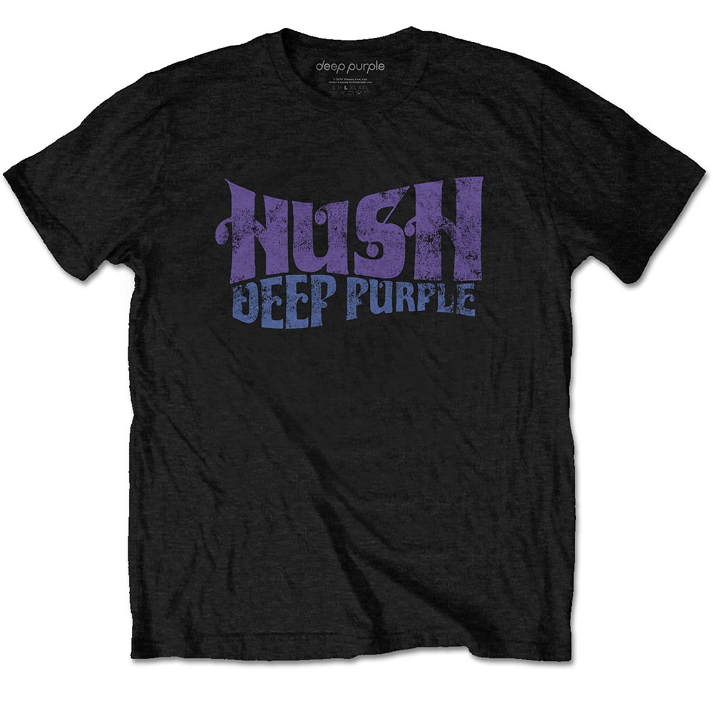 Deep Purple Unisex T-Shirt: Hush (Large)