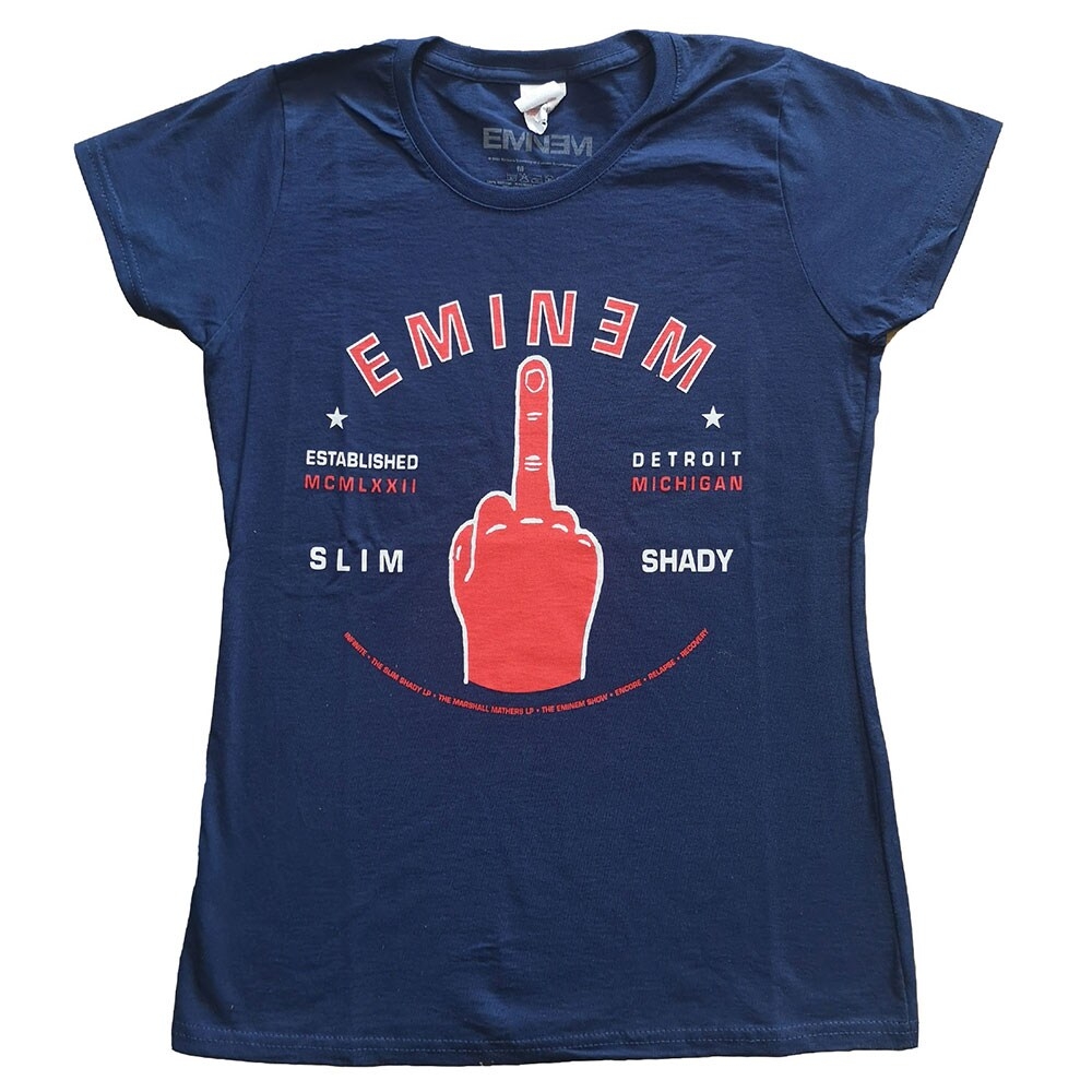 Eminem Ladies T-Shirt: Detroit Finger (X-Large)