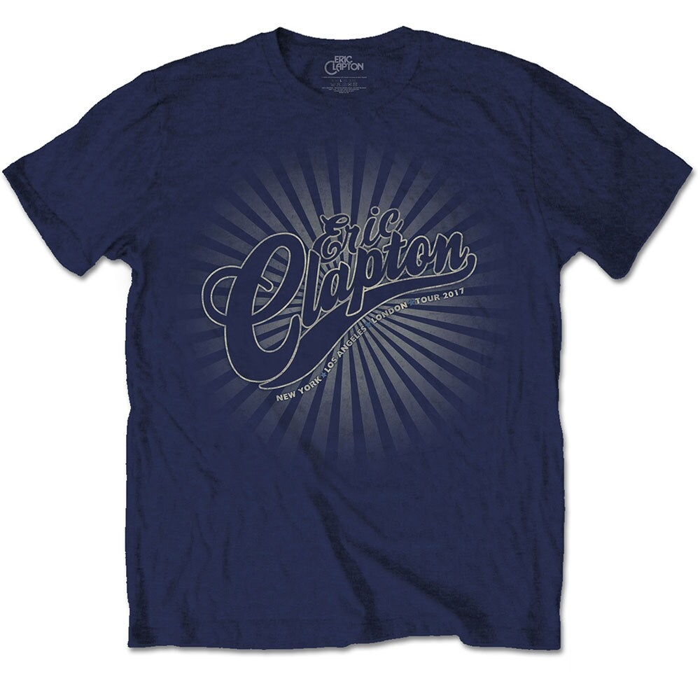 Eric Clapton Unisex T-Shirt: Logo Rays (Large)