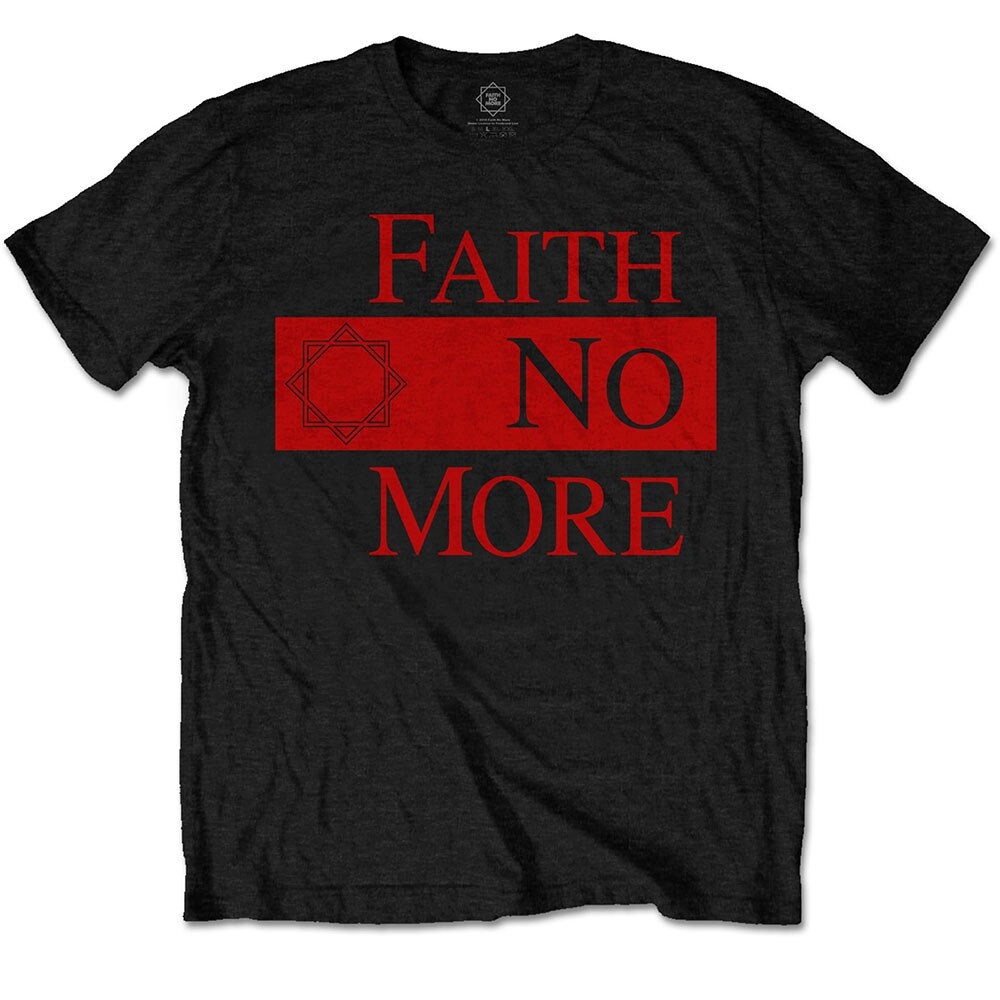 Faith No More Unisex T-Shirt: Classic New Logo Star (Large)