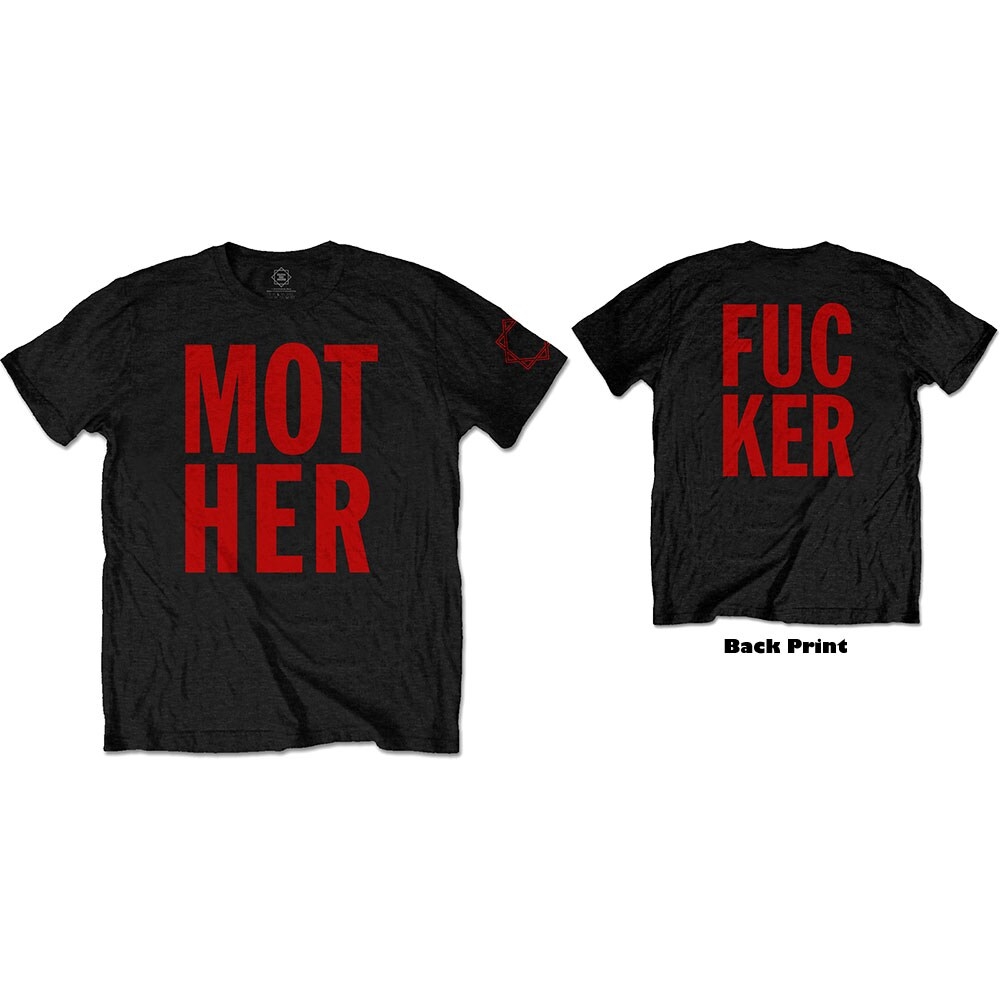 Faith No More Unisex T-Shirt: MF Stacked (Back Print) (Small)