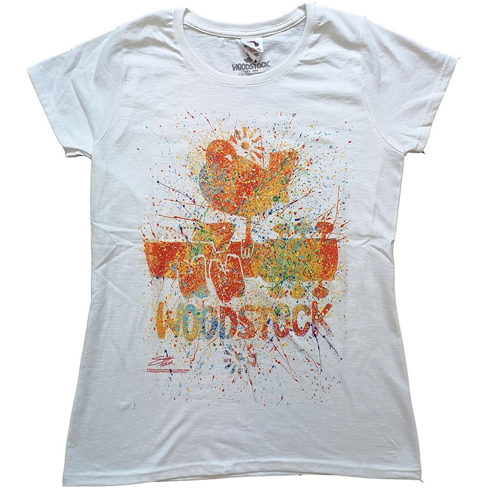 Woodstock Ladies T-Shirt: Splatter (Medium)