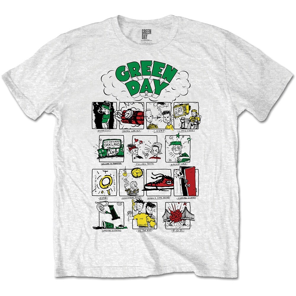 Green Day Unisex T-Shirt: Dookie RRHOF (Large)