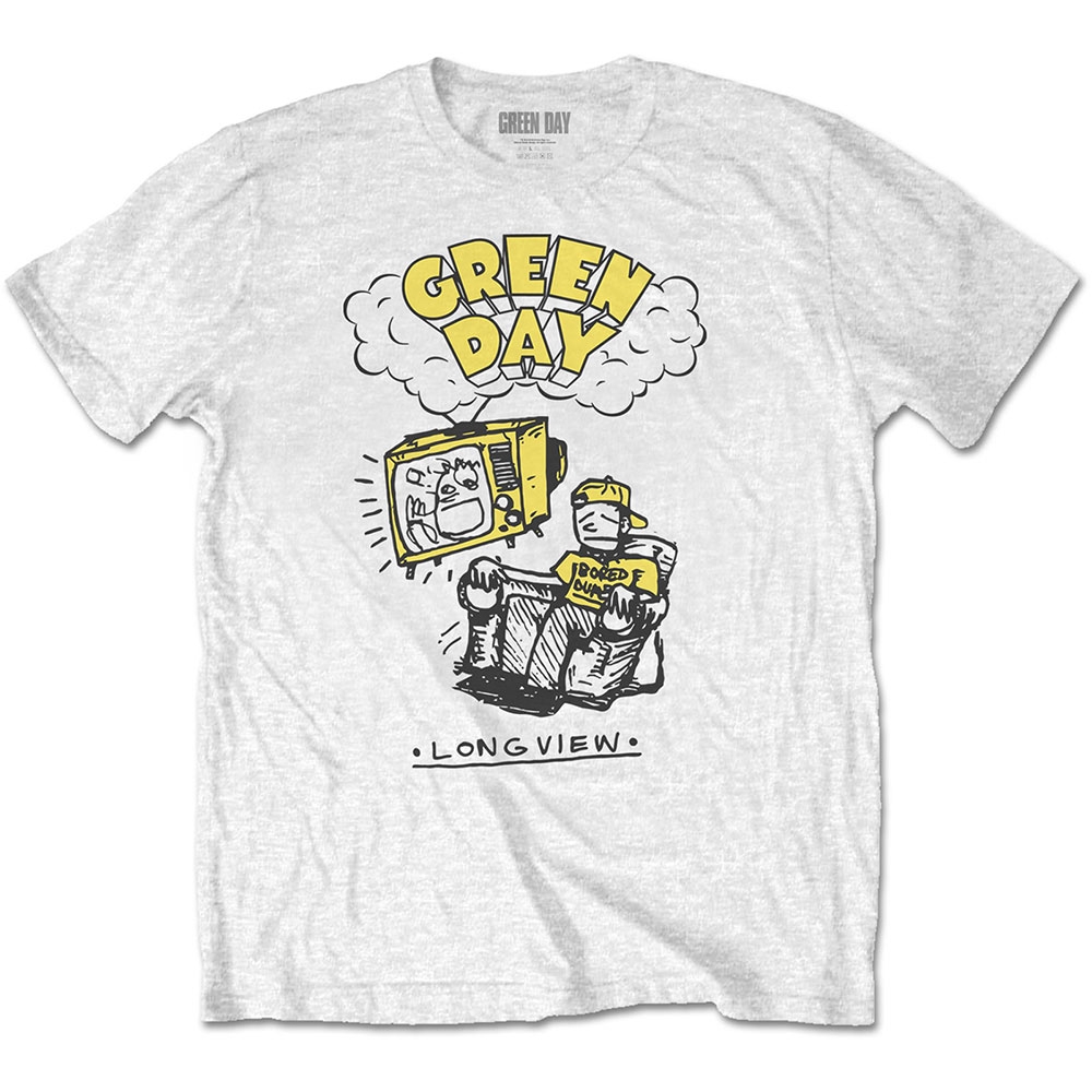 Green Day Unisex T-Shirt: Longview Doodle (X-Large)
