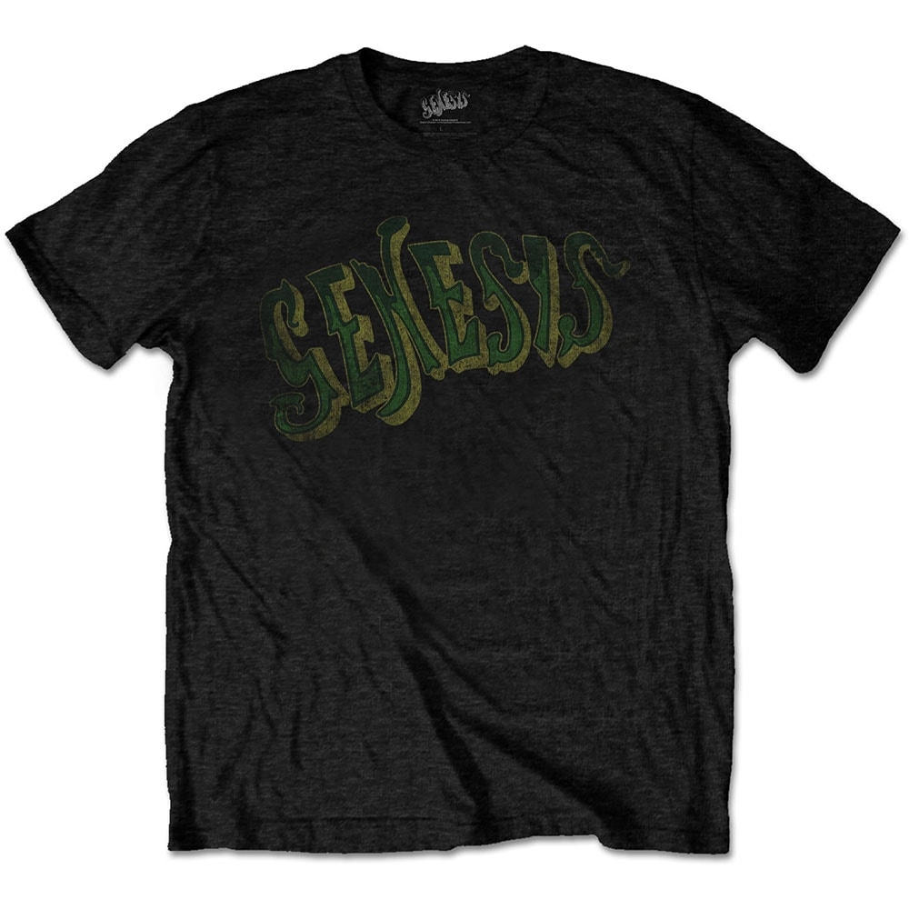 Genesis Unisex T-Shirt: Vintage Logo - Green (Medium)