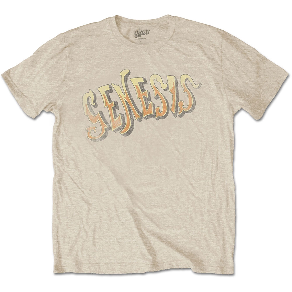 Genesis Unisex T-Shirt: Vintage Logo - Golden (XX-Large)