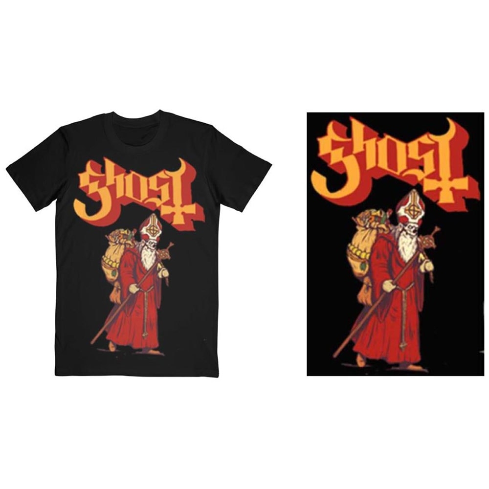 Ghost Unisex T-Shirt: Greetings From Papa Noel (Large)