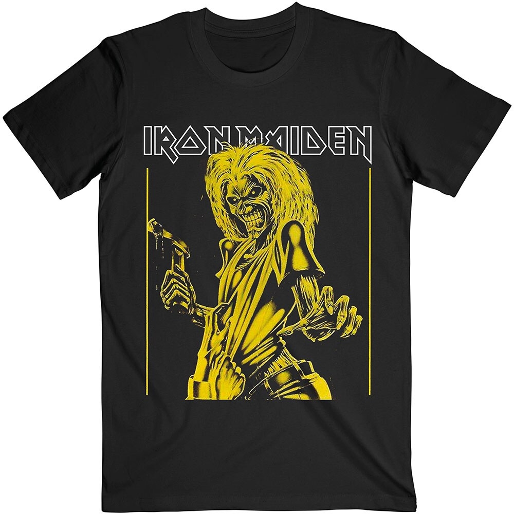 Iron Maiden Unisex T-Shirt: Yellow Flyer (Medium)
