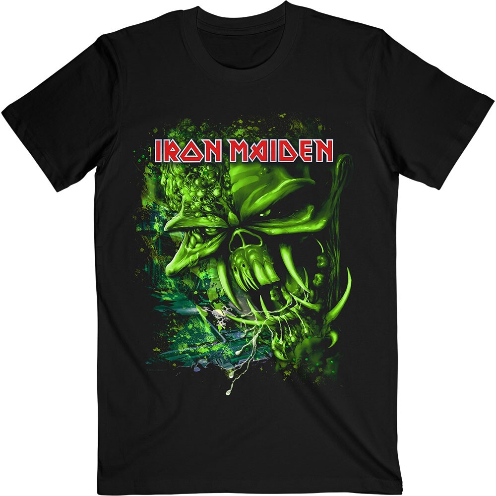 Iron Maiden Unisex T-Shirt: Final Frontier Green (X-Large)