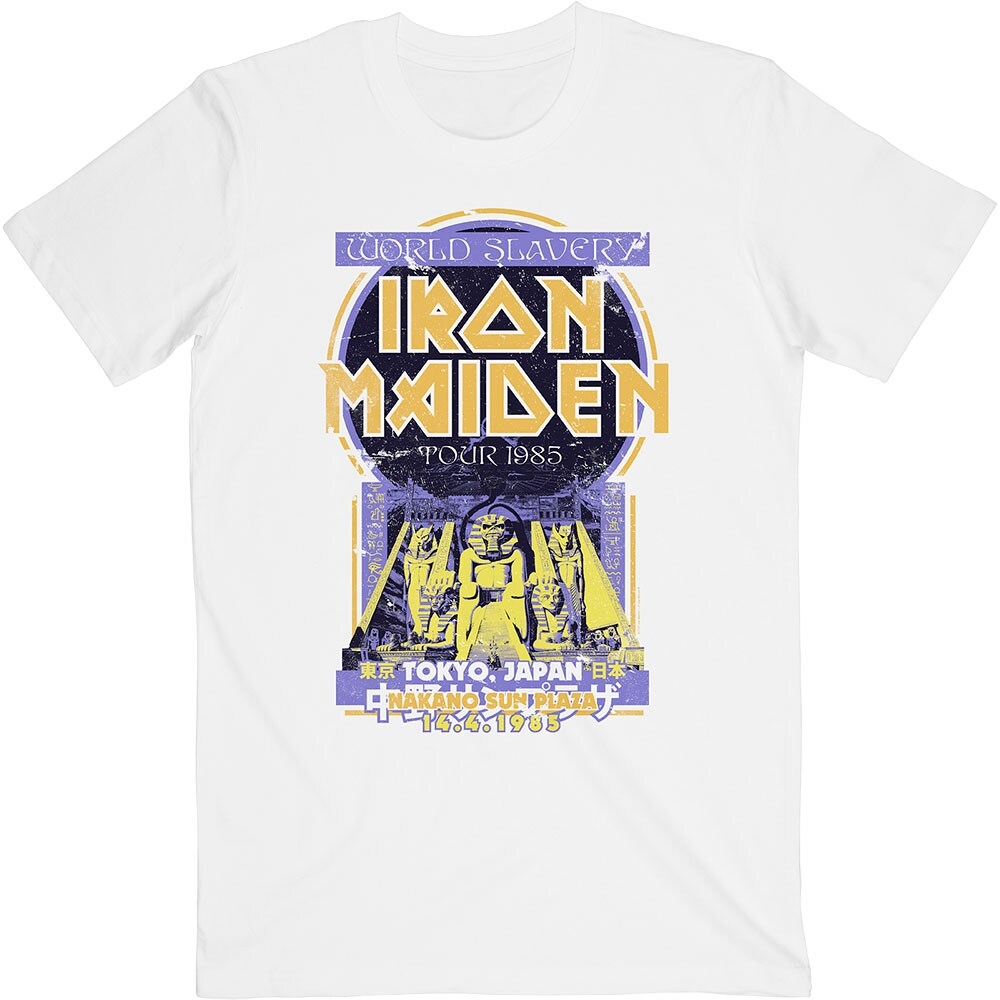 Iron Maiden Unisex T-Shirt: Powerslave Japan Flyer (XX-Large)