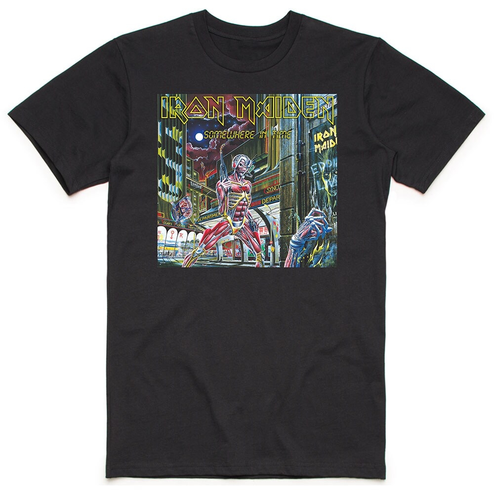 Iron Maiden Unisex T-Shirt: Somewhere in Time Box (X-Large)