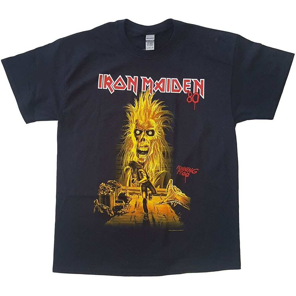 Iron Maiden Unisex T-Shirt: Running Free (X-Large)