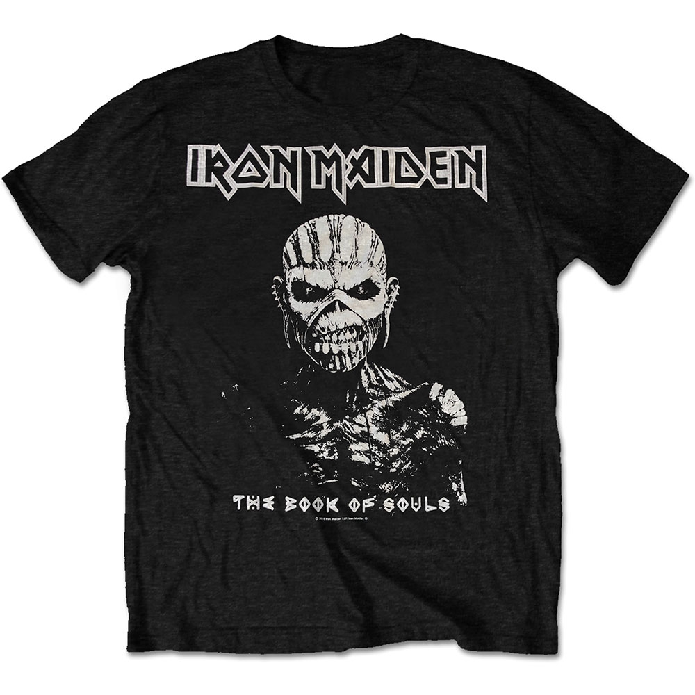 Iron Maiden Unisex T-Shirt: The Book of Souls White Contrast (XX-Large)