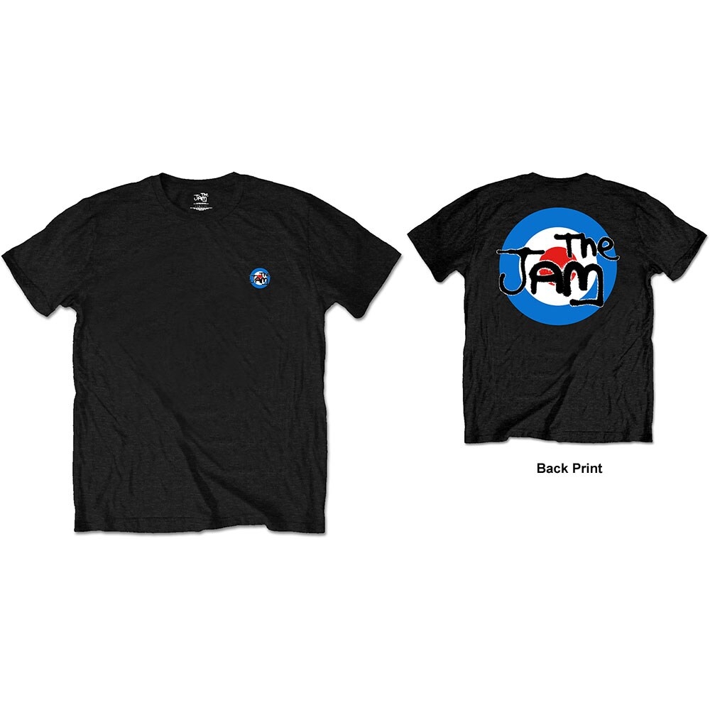 The Jam Unisex T-Shirt: Target Logo (Back Print/Retail Pack) (Medium)