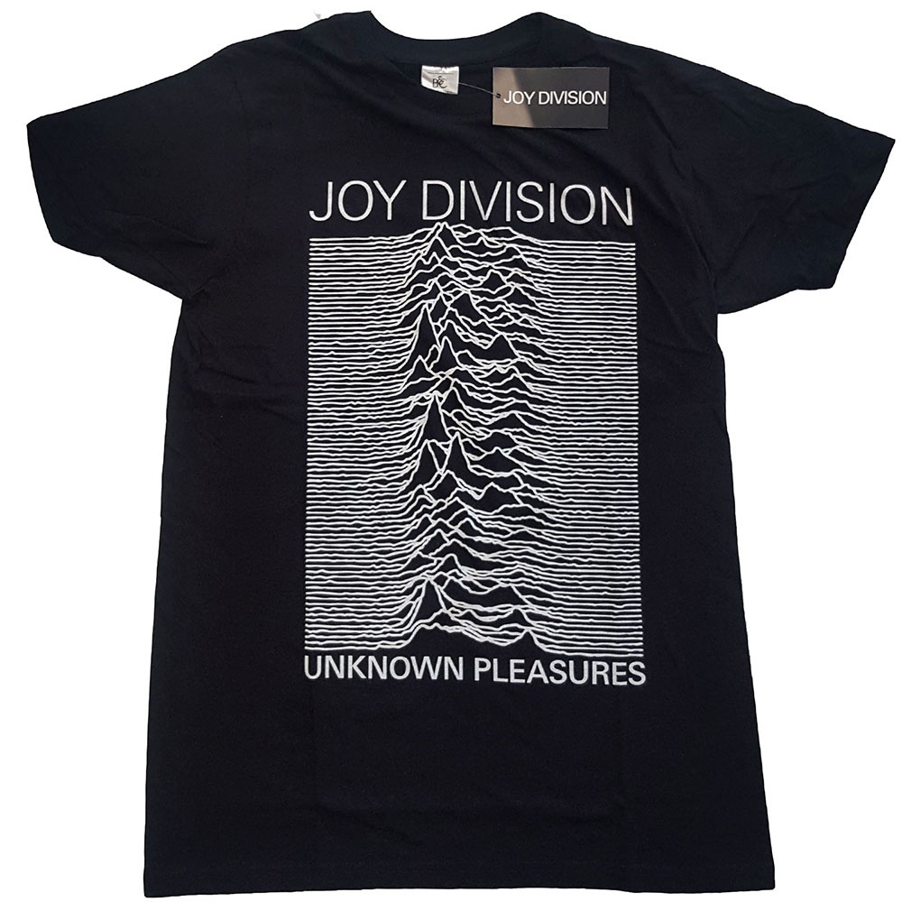 Joy Division Unisex T-Shirt: Unknown Pleasures White On Black (XX-Large)