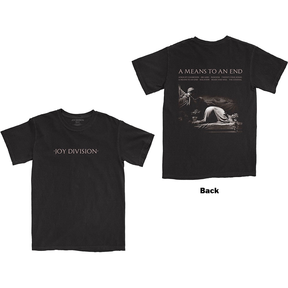 Joy Division Unisex T-Shirt: A Means To An End (Back Print) (X-Large)