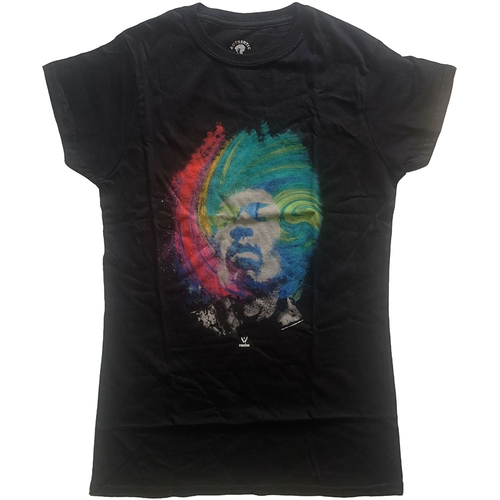 Jimi Hendrix Ladies T-Shirt: Galaxy (X-Large)