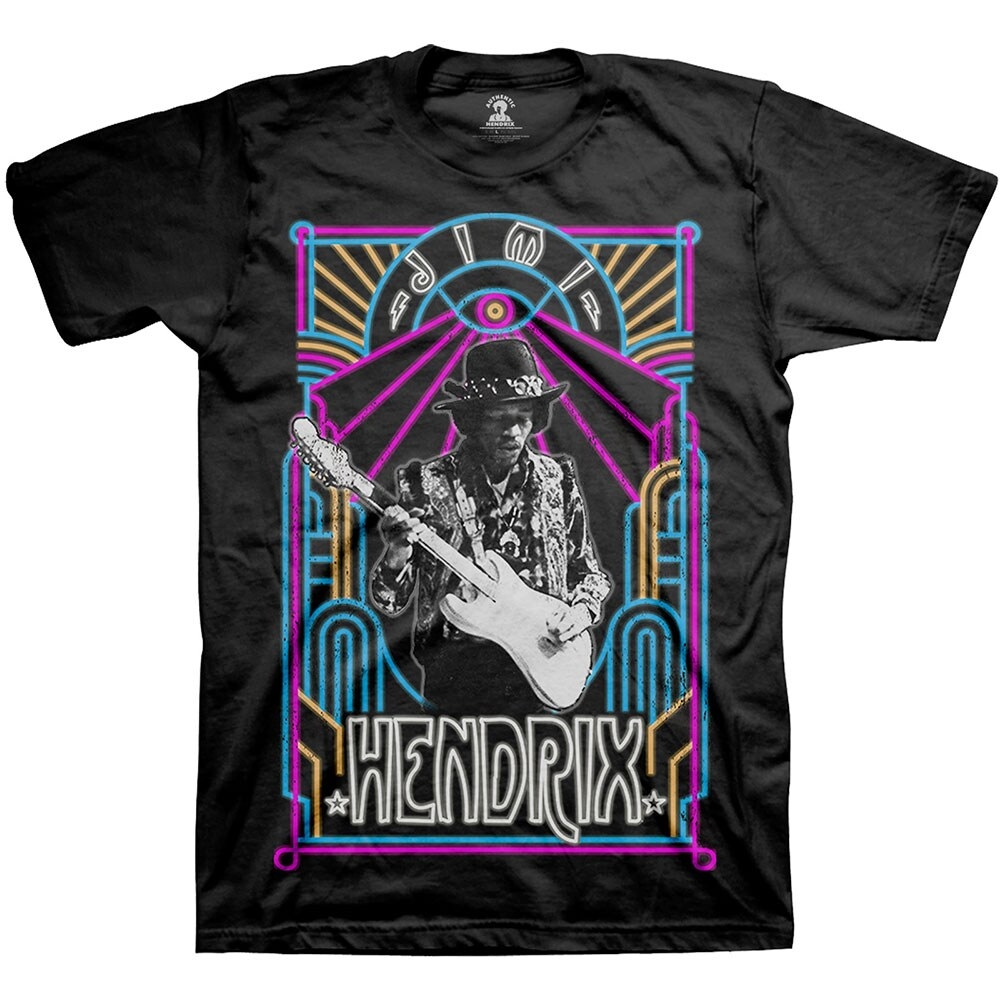 Jimi Hendrix Unisex T-Shirt: Electric Ladyland Neon (XX-Large)