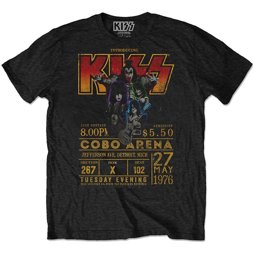 KISS Unisex Eco T-Shirt: Cobo Arena '76 (XX-Large)