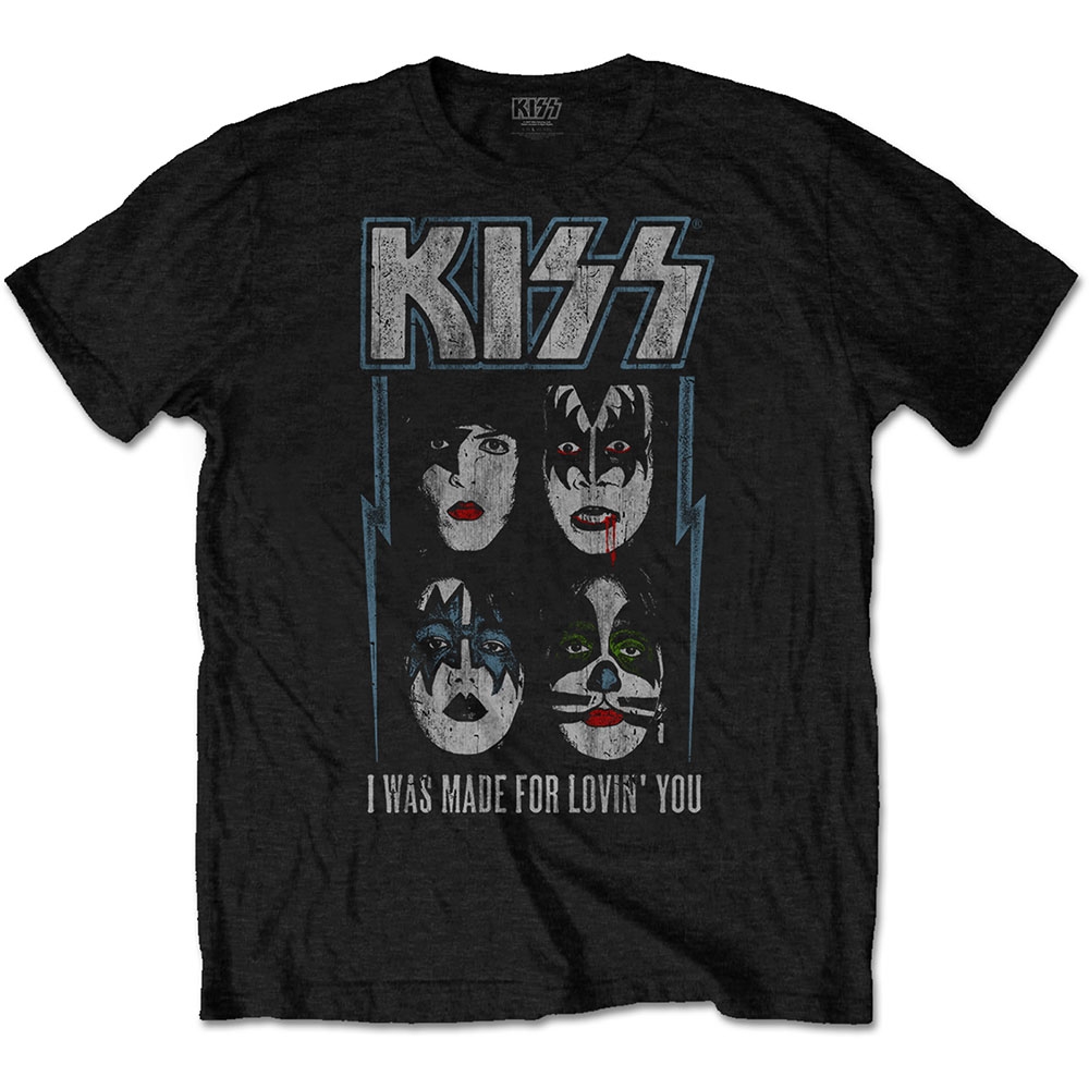 KISS Unisex T-Shirt: Made For Lovin' You (Large)