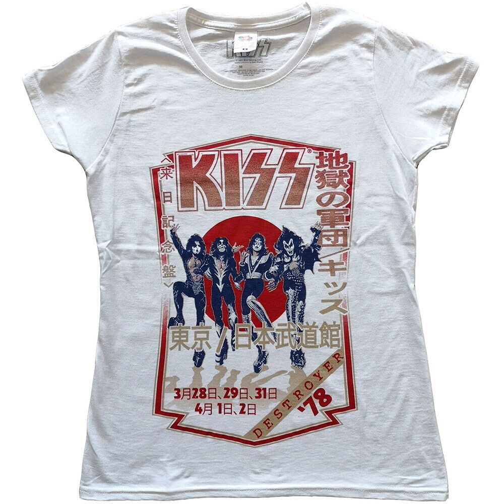 KISS Ladies T-Shirt: Destroyer Tour '78 (Large)