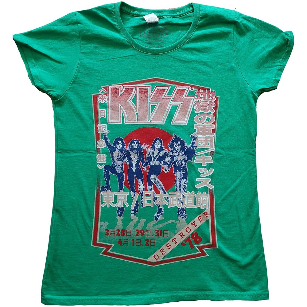 KISS Ladies T-Shirt: Destroyer Tour '78 (X-Small)