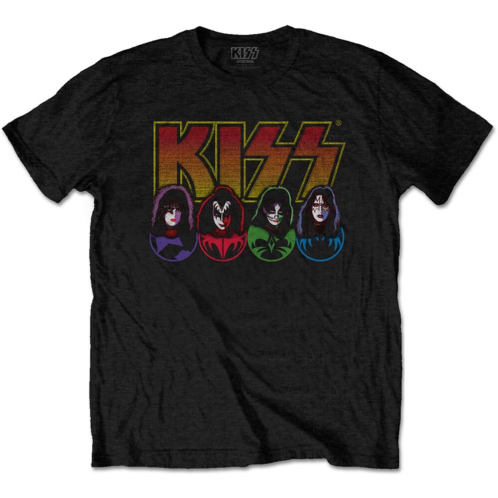 KISS Unisex T-Shirt: Logo, Faces & Icons (XX-Large)