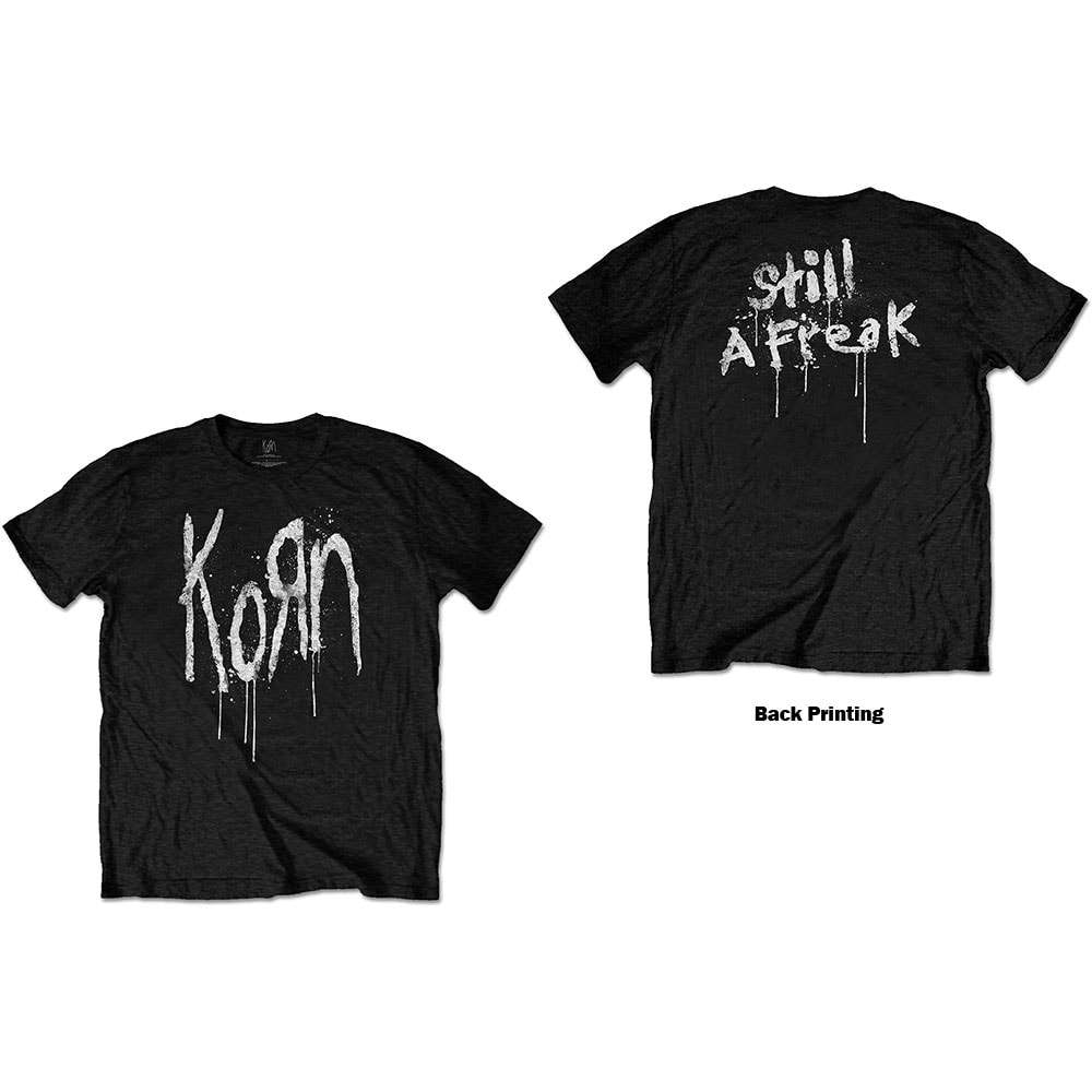 Korn Unisex T-Shirt: Still A Freak (Back Print) (Large)