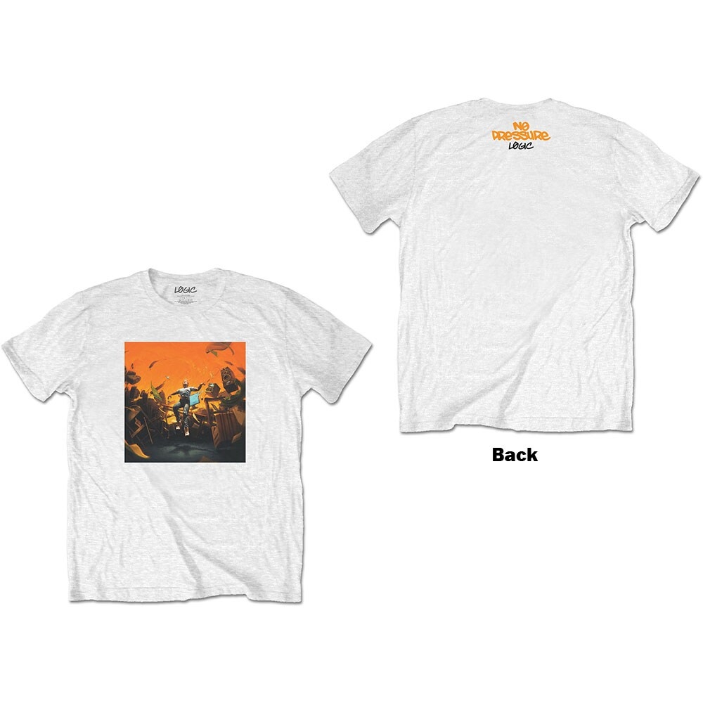 Logic Unisex T-Shirt: No Pressure (Back Print) (Small)