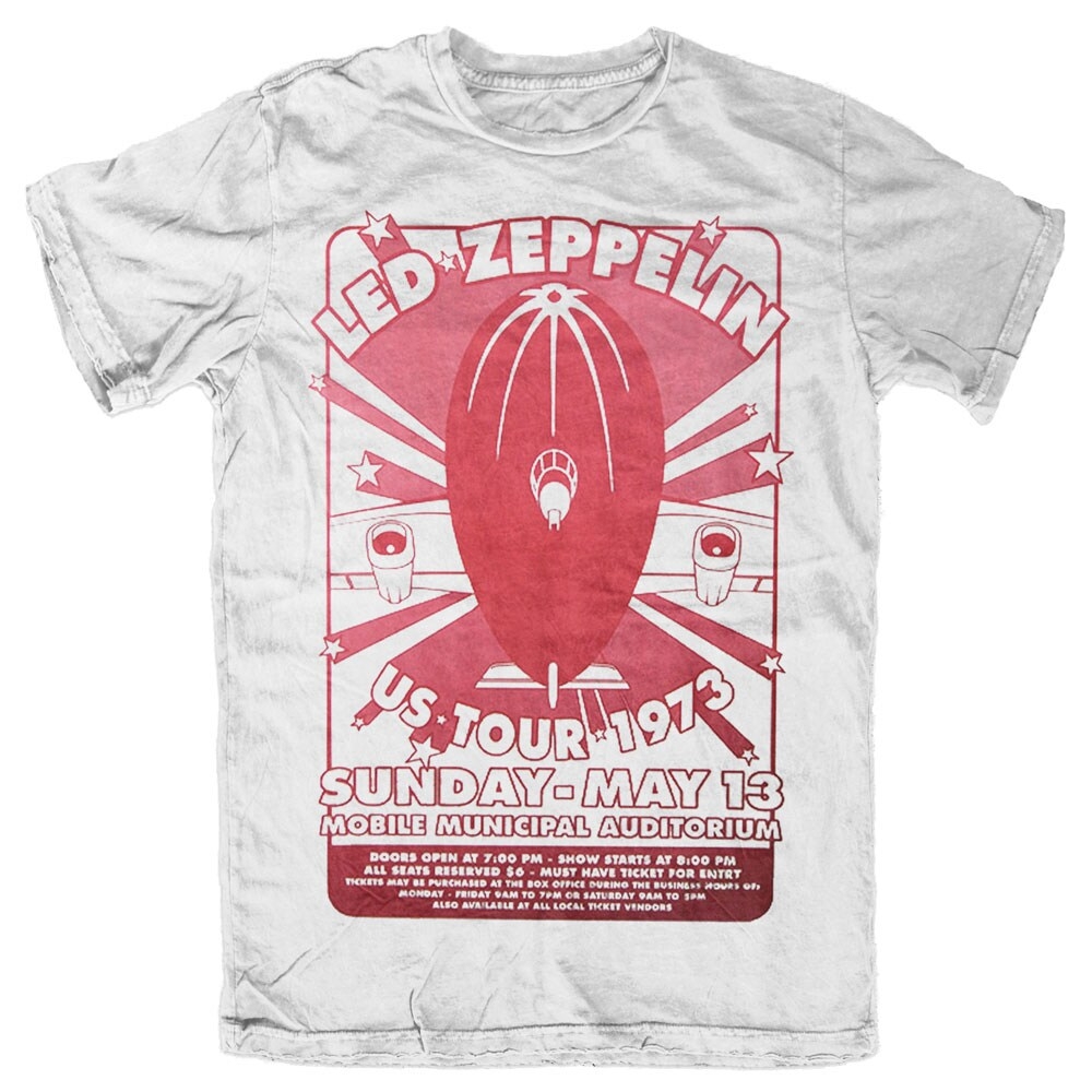 Led Zeppelin Unisex T-Shirt: Mobile Municipal (Medium)