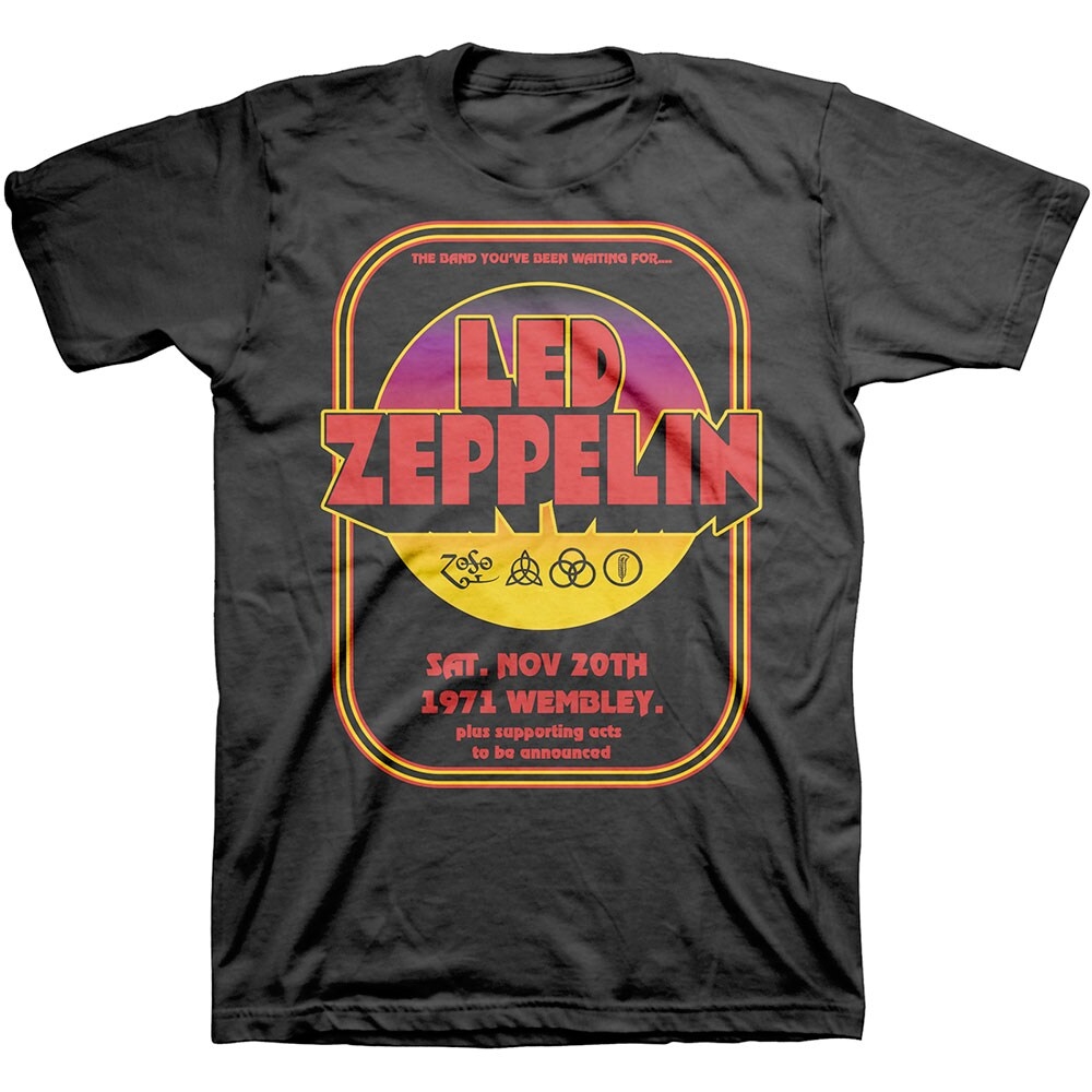 Led Zeppelin Unisex T-Shirt: 1971 Wembley (XX-Large)