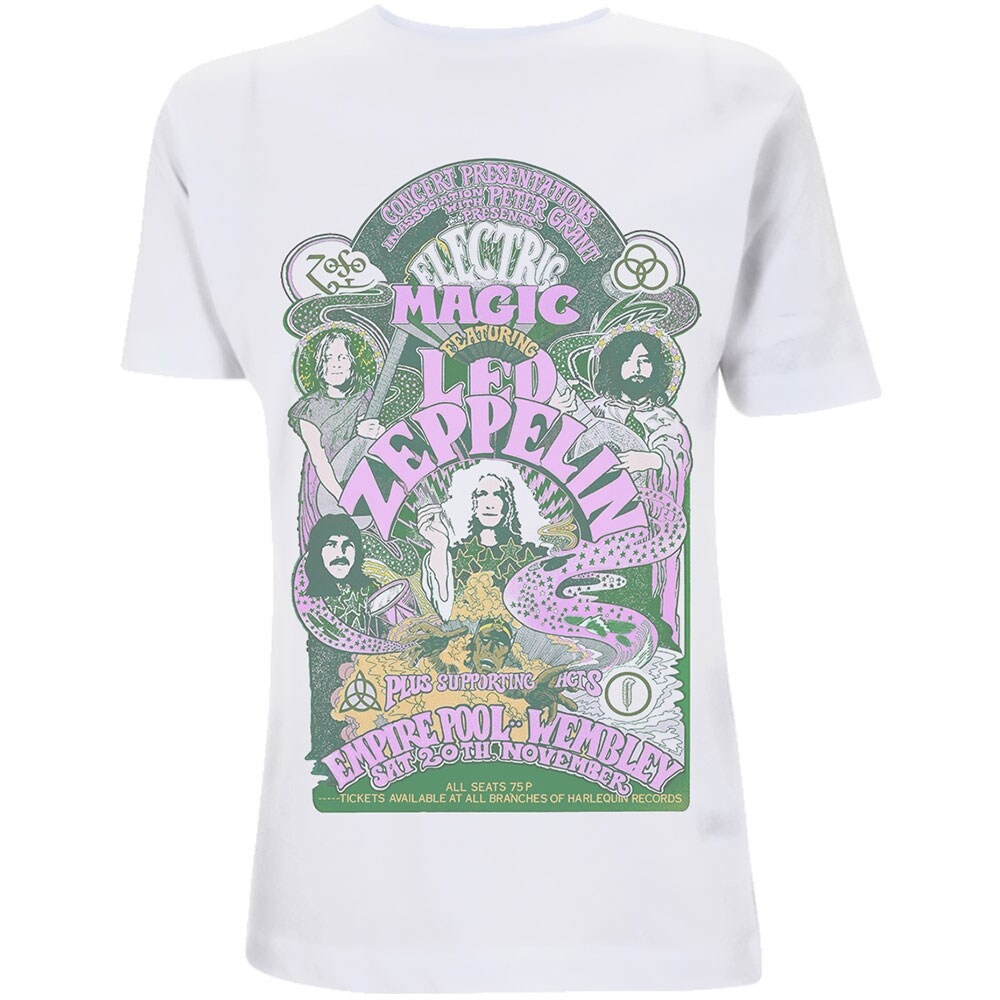 Led Zeppelin Ladies T-Shirt: Electric Magic (Medium)