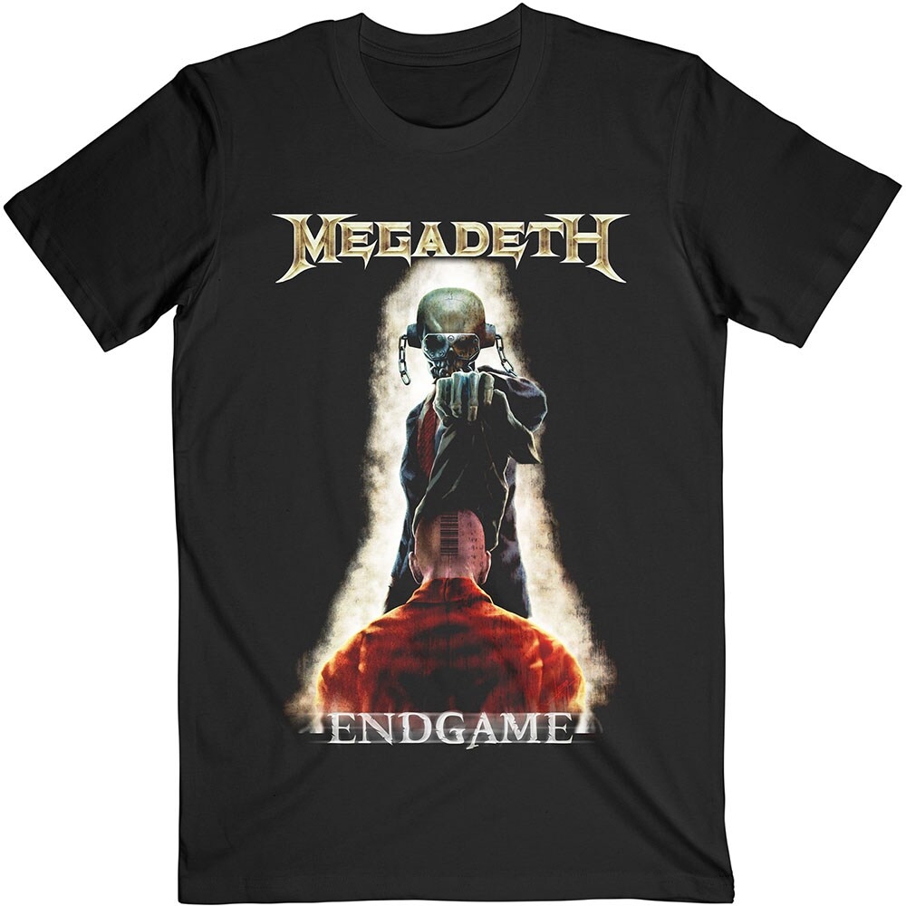Megadeth Unisex T-Shirt: Vic Removing Hood (Medium)