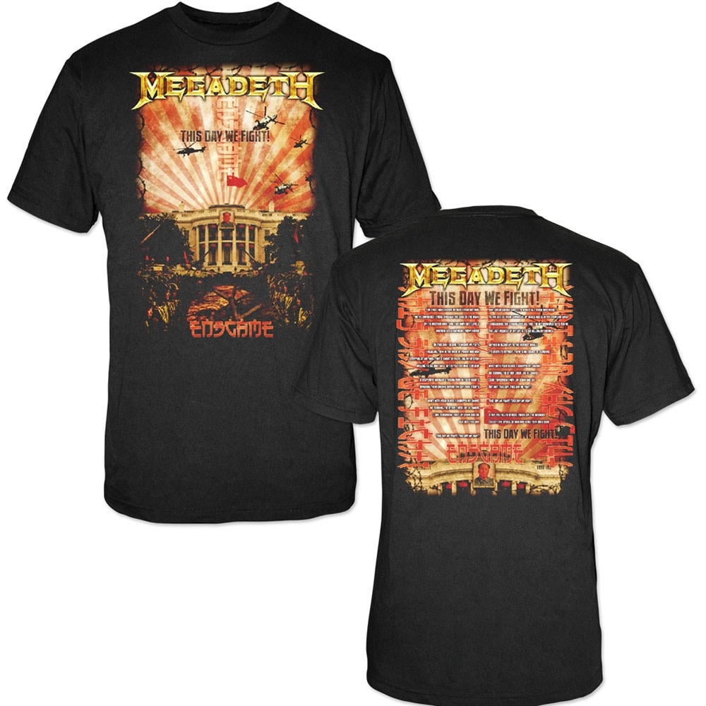 Megadeth Unisex T-Shirt: China Whitehouse (Back Print) (Large)