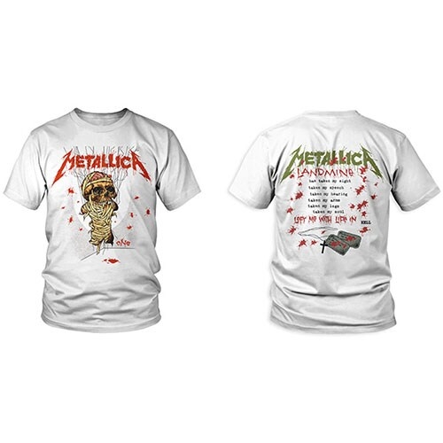 Metallica Unisex T-Shirt: One Landmine (Back Print) (Medium)